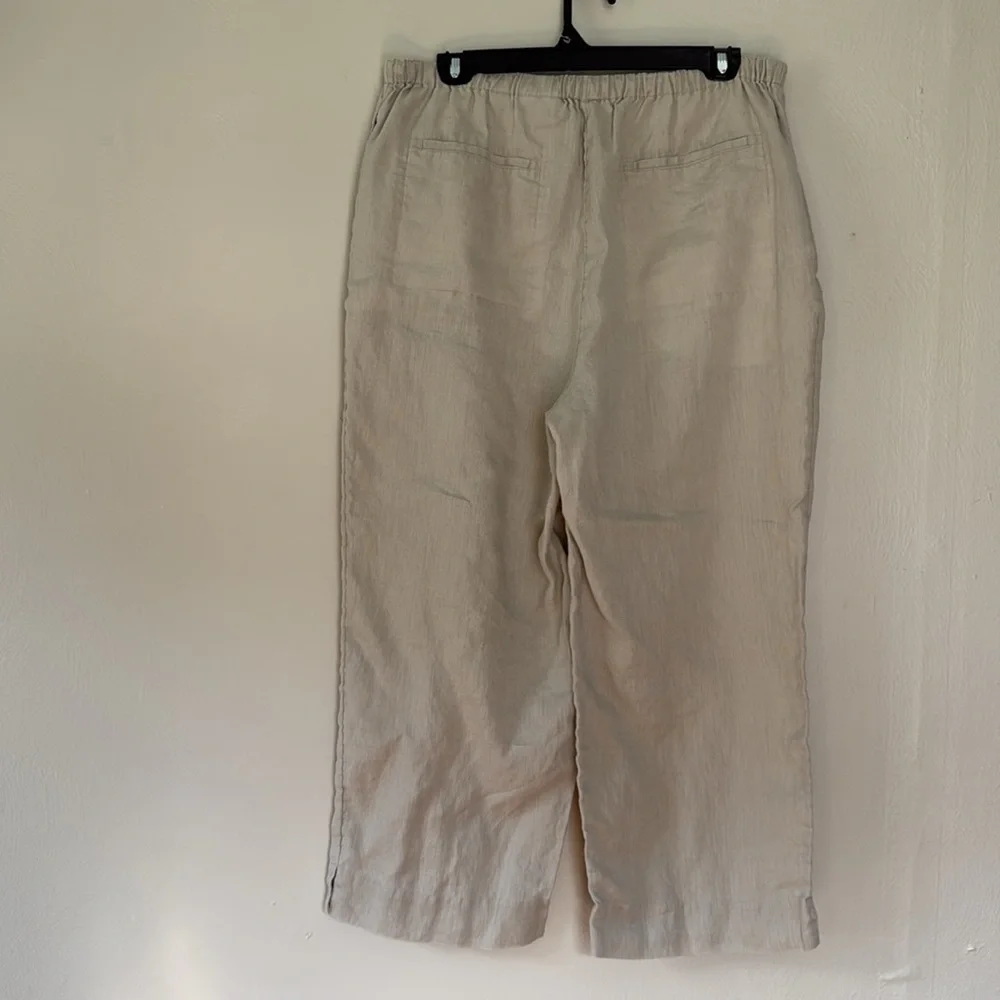 Marsh Landing Light Tan linen pants medium - Picture 5 of 10
